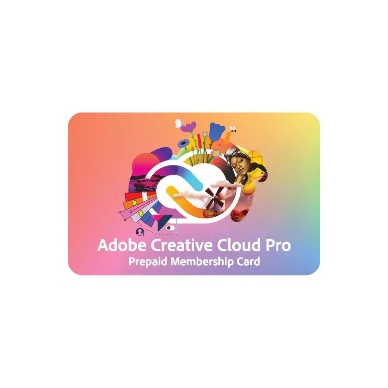 Adobe Creative Cloud Pro 個人版-預付卡12個月訂閱-創意安全防護包